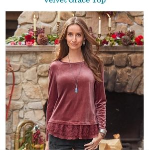 Sundance velvet Grace top, size small, excellent used condition